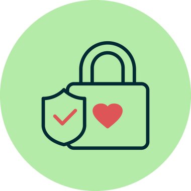 kilit simgesi, vektör illüstrasyonu