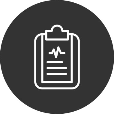 tıbbi pano simgesi, vektör illüstrasyonu