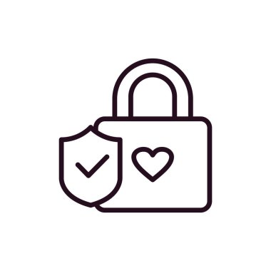 kilit simgesi, vektör illüstrasyonu