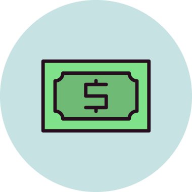 para vektörü ince çizgi simgesi 