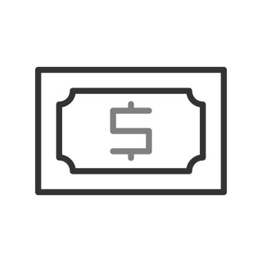 para vektörü ince çizgi simgesi 