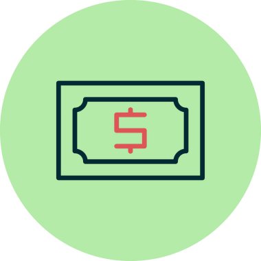 para vektörü ince çizgi simgesi 