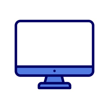 bilgisayar izleme simgesi, vektör illüstrasyonu