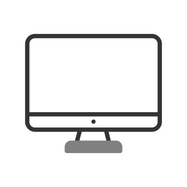 bilgisayar izleme simgesi, vektör illüstrasyonu