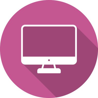 bilgisayar izleme simgesi, vektör illüstrasyonu