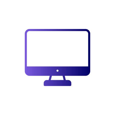 bilgisayar izleme simgesi, vektör illüstrasyonu