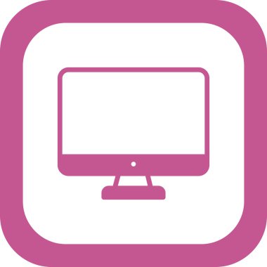 bilgisayar izleme simgesi, vektör illüstrasyonu