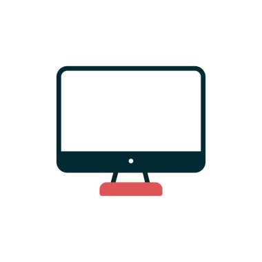 bilgisayar izleme simgesi, vektör illüstrasyonu