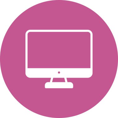 bilgisayar izleme simgesi, vektör illüstrasyonu