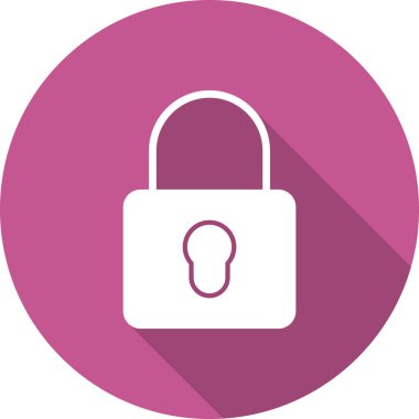 asma kilit ikon vektör çizimi