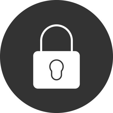 asma kilit ikon vektör çizimi