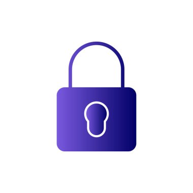 asma kilit ikon vektör çizimi