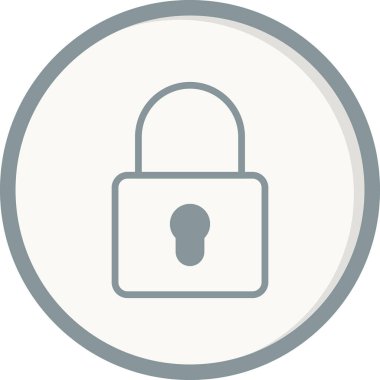 asma kilit ikon vektör çizimi