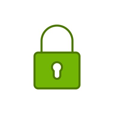 asma kilit ikon vektör çizimi