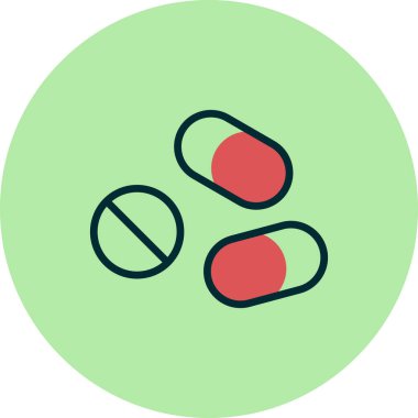 İlaç simgesi, modern vektör çizimi.