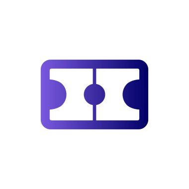 futbol alanı simgesi, vektör illüstrasyonu