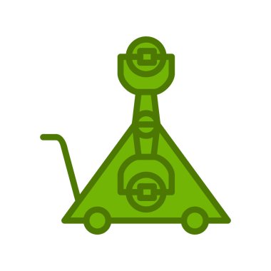 Sürücü simgesi, vektör illüstrasyonu