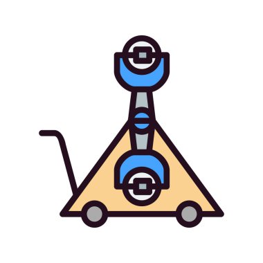 Sürücü simgesi, vektör illüstrasyonu