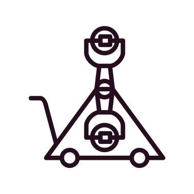 Sürücü simgesi, vektör illüstrasyonu