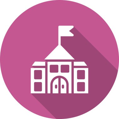 Okul simgesi, vektör illüstrasyonu