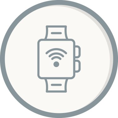 smartwatch simgesi, vektör illüstrasyonu