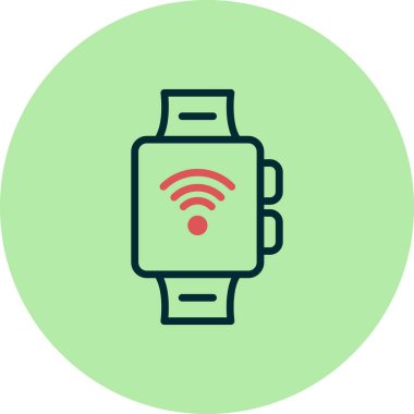 smartwatch simgesi, vektör illüstrasyonu