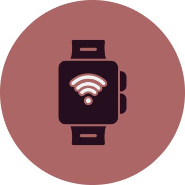 smartwatch simgesi, vektör illüstrasyonu