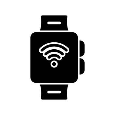 smartwatch simgesi, vektör illüstrasyonu