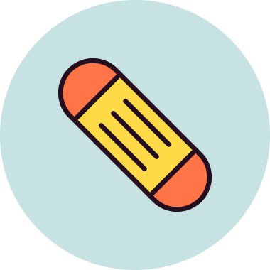 Snowboard simgesi, vektör illüstrasyonu