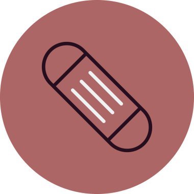 Snowboard simgesi, vektör illüstrasyonu