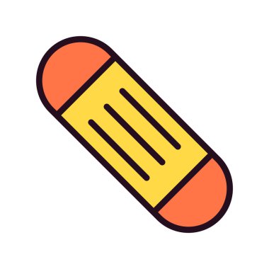 Snowboard simgesi, vektör illüstrasyonu