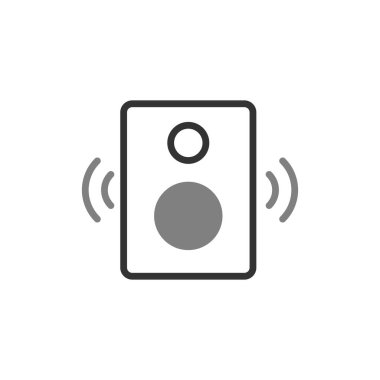 Hoparlör simgesi, vektör illüstrasyonu