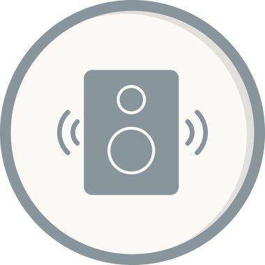 Hoparlör simgesi, vektör illüstrasyonu