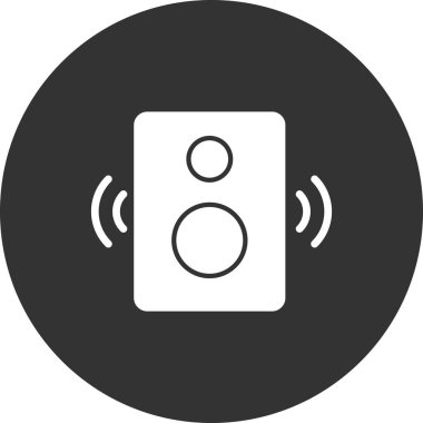 Hoparlör simgesi, vektör illüstrasyonu