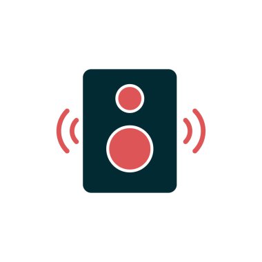 Hoparlör simgesi, vektör illüstrasyonu