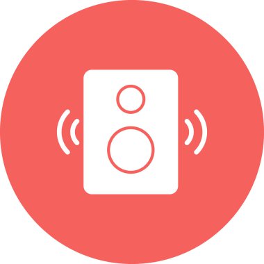 Hoparlör simgesi, vektör illüstrasyonu