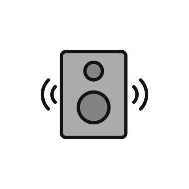 Hoparlör simgesi, vektör illüstrasyonu