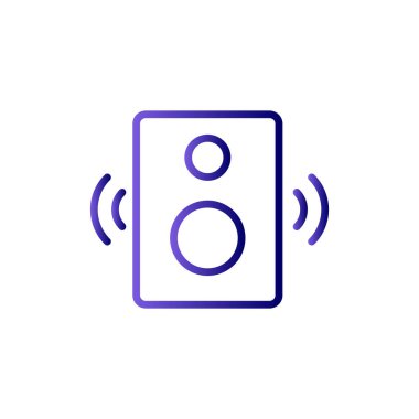 Hoparlör simgesi, vektör illüstrasyonu