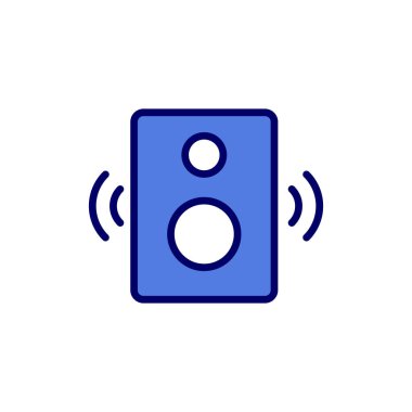 Hoparlör simgesi, vektör illüstrasyonu