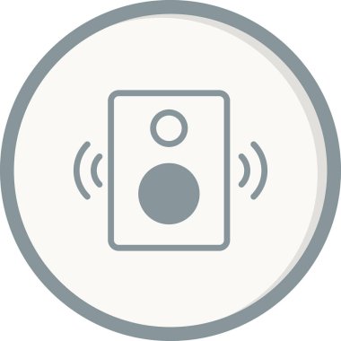 Hoparlör simgesi, vektör illüstrasyonu