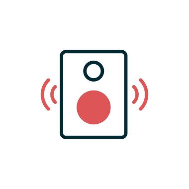 Hoparlör simgesi, vektör illüstrasyonu