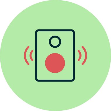 Hoparlör simgesi, vektör illüstrasyonu