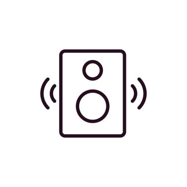 Hoparlör simgesi, vektör illüstrasyonu