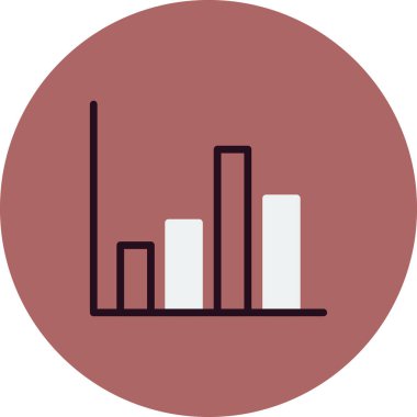 istatistik simgesi, vektör illüstrasyonu