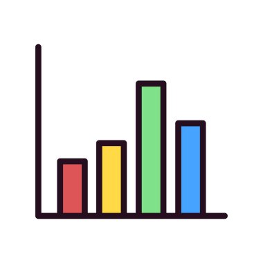 istatistik simgesi, vektör illüstrasyonu