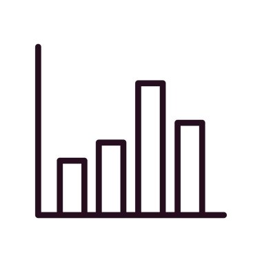 istatistik simgesi, vektör illüstrasyonu