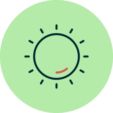 Güneş Simgesi Vektör illüstrasyonu