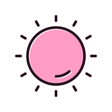 Güneş Simgesi Vektör illüstrasyonu