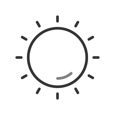 Güneş Simgesi Vektör illüstrasyonu