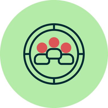 hedef kitleye simge vektör çizim